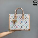 Túi LV x TM OnTheGo MM White Multicolor Monogram Màu Trắng Best Quality