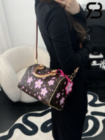 Túi LV x TM Speedy Bandoulière 25 Monogram Sakura Màu Nâu Best Quality