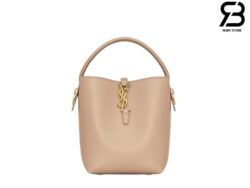 Túi YSL Le 37 Small In Shiny Leather Màu Be Dark Beige 17CM Best Quality