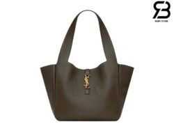 Túi YSL Le 5 À 7 Bea In Grained Leather Light Musk Màu Nâu 50CM Best Quality