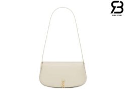 Túi YSL Mini Voltaire In Box Calfskin Leather Crema Soft Màu Trắng Kem 21CM Best Quality