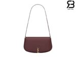 Túi YSL Mini Voltaire In Box Calfskin Leather Rouge Cabernet Màu Đỏ Rượu 21CM Best Quality