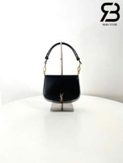 Túi YSL Mini Voltaire Top Handle Bag In Box Calfskin Leather Black Màu Đen 21CM Best Quality