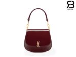 Túi YSL Mini Voltaire Top Handle Bag In Patent Leather Dark Red Wine Màu Đỏ Bóng 21CM Best Quality