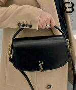 Túi YSL Voltaire In Box Calfskin Leather Black Màu Đen 24CM Best Quality