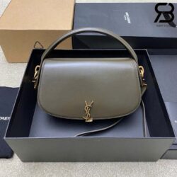 Túi YSL Voltaire In Box Calfskin Leather Deep Musk Màu Nâu Trầm 24CM Best Quality