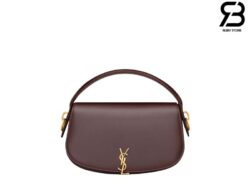 Túi YSL Voltaire In Box Calfskin Leather Raisin 24CM Best Quality