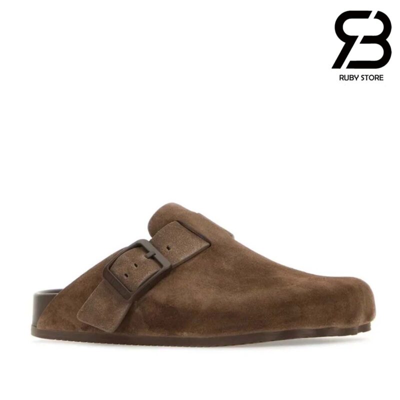 Dép Balenciaga Sunday Mule In Brown Suede Màu Nâu Best Quality