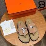 Dép Hermes Empire Sandal Beige Suede Best Pháp