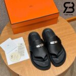 Dép Hermes Empire Sandal Black Calfskin Màu Đen Best Pháp