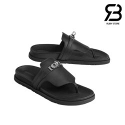 Dép Hermes Empire Sandal Black Calfskin Màu Đen Best Pháp