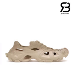 Dép Balenciaga HD Cutout Lace-up EVA Beige Màu Kem Best Quality