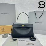 Túi Balenciaga Rodeo Medium Handbag In Black Calfskin Màu Đen 35CM Best Da Ý