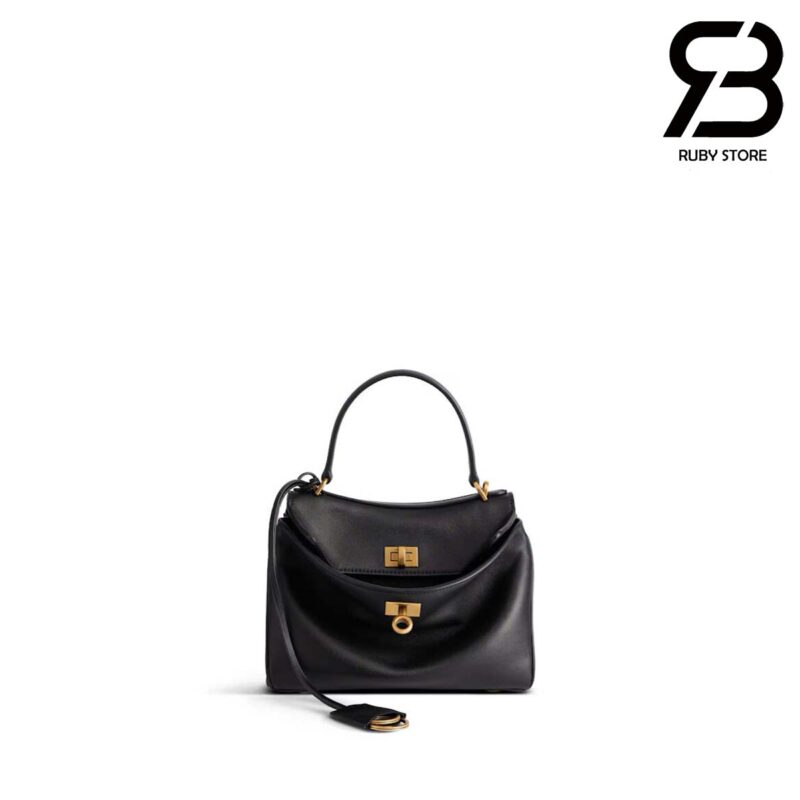Túi Balenciaga Rodeo Mini Handbag In Black Calfskin Màu Đen 23CM Best Da Ý