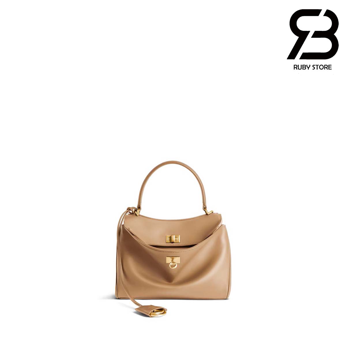 tui-balenciaga-rodeo-mini-handbag-in-latte-calfskin-best-da-y Túi Balenciaga Rodeo Mini Handbag In Latte Calfskin 23CM Best Da Ý
