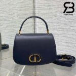 Túi Dior Medium 30 Montaigne Avenue Top Handle Bag Blue Oblique Jacquard and Calfskin Best Da Nhập