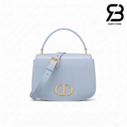 Túi Dior Medium 30 Montaigne Avenue Top Handle Bag Pale Blue Patent Calfskin Best Da Nhập