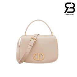 Túi Dior Medium 30 Montaigne Avenue Top Handle Bag Pale Pink Ribbed Calfskin Best Da Nhập
