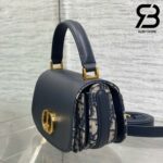 Túi Dior Small 30 Montaigne Avenue Top Handle Bag Blue Oblique Jacquard and Calfskin Best Da Nhập
