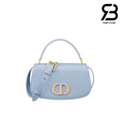 Túi Dior Small 30 Montaigne Avenue Top Handle Bag Pale Blue Patent Calfskin Best Quality
