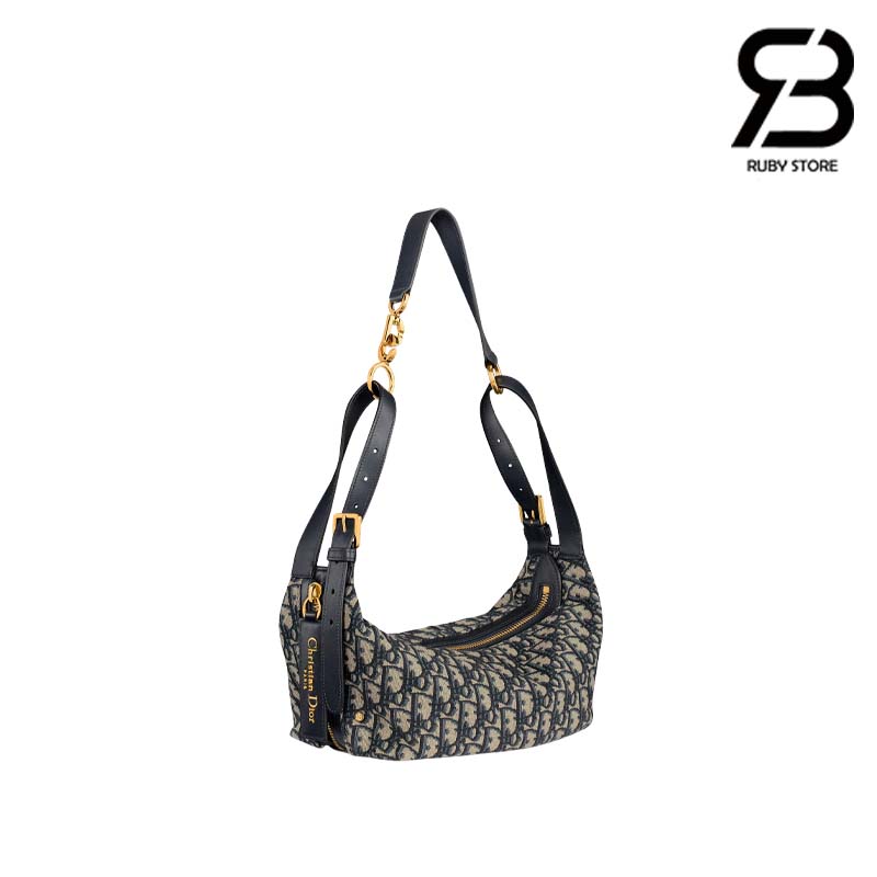tui-dior-small-d-journey-bag-in-blue-dior-oblique-jacquard-best-quality Túi Dior Small D-Journey Bag In Blue Dior Oblique Jacquard Best Quality