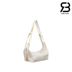 Túi Dior Small D-Journey Bag In Latte Macrocannage Calfskin Màu Trắng 25.5CM Best Quality