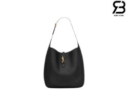 Túi YSL Le 5 À 7 Supple Large In Grained Leather Black Màu Đen 30CM Best Quality