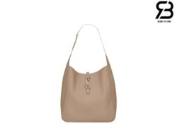 Túi YSL Le 5 À 7 Supple Large In Grained Leather Dusty Grey 30CM Best Quality