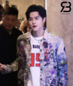 Áo Khoác Acne Studios Trompe-L'œIl Printed Denim Jacket Màu Xám Best Quality