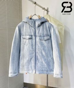 Áo Khoác Off-White Denim Jacket Lót Bông Best Quality
