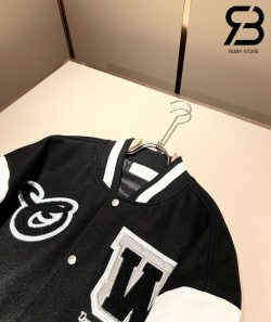 Áo Khoác Off-White Lea Vasity Đen Trắng Best Quality