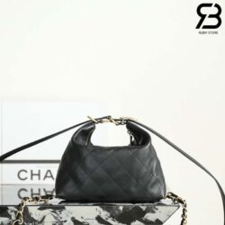 Ba lô Chanel SS25 Large Black Calfskin 20CM Màu Đen Best Quality
