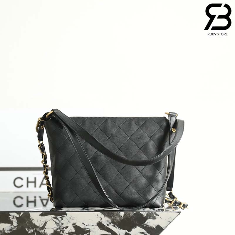 Ba lô Chanel SS25 Large Black Calfskin 20CM Màu Đen Best Quality