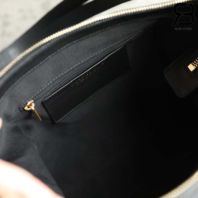 Ba lô Chanel SS25 Large Black Calfskin 20CM Màu Đen Best Quality
