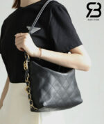 Ba lô Chanel SS25 Large Black Calfskin 20CM Màu Đen Best Quality