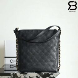 Ba lô Chanel SS25 Large Black Calfskin 33CM Màu Đen Best Quality