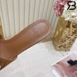 Dép Gucci Horsebit Leather-Trimmed Suede Mules Nâu Best Quality