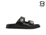 Dép Gucci Sandal with Crystal Double G Đen Best Quality