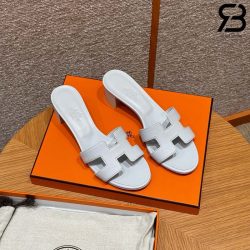 Dép Hermes Oasis Sandal Blanc Epsom Best Quality