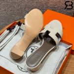 Dép Hermes Oasis Sandal Craie Epsom Best Quality
