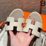 Dép Hermes Oasis Sandal Craie Epsom Best Quality