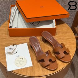 Dép Hermes Oasis Sandal Gold Epsom Best Quality
