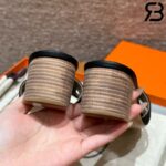 Dép Hermes Oasis Sandal Noir Etoupe Epsom Best Quality