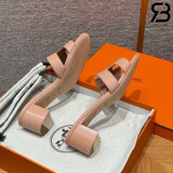 Dép Hermes Oasis Sandal Perlino Beige Epsom Best Quality