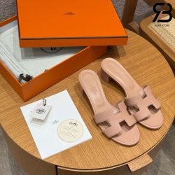 Dép Hermes Oasis Sandal Perlino Beige Epsom Best Quality