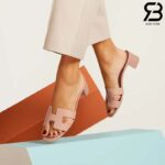 Dép Hermes Oasis Sandal Perlino Beige Epsom Best Quality