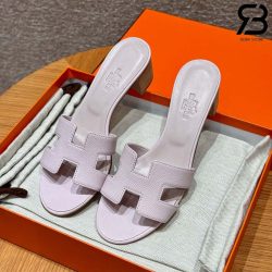 Dép Hermes Oasis Sandal Porcelaine Pink Epsom Best Quality