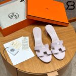 Dép Hermes Oasis Sandal Porcelaine Pink Epsom Best Quality