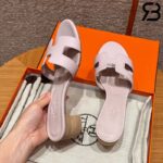 Dép Hermes Oasis Sandal Porcelaine Pink Epsom Best Quality