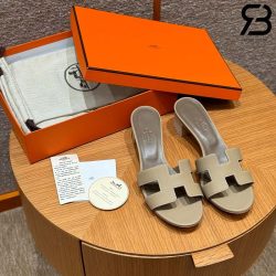 Dép Hermes Oasis Sandal Trench Epsom Best Quality